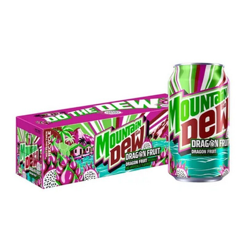 Mountain Dew Energy Drink Dragon Fruit με Ανθρακικό  355ml